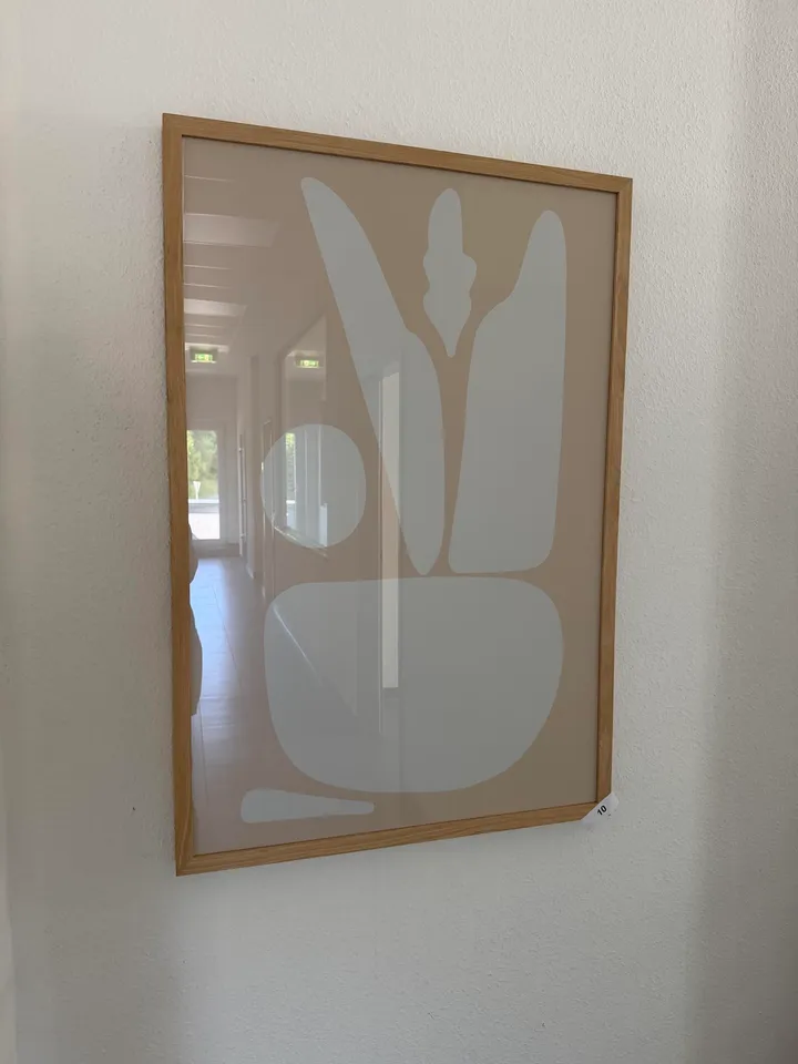 Bild mit Holzrahmen